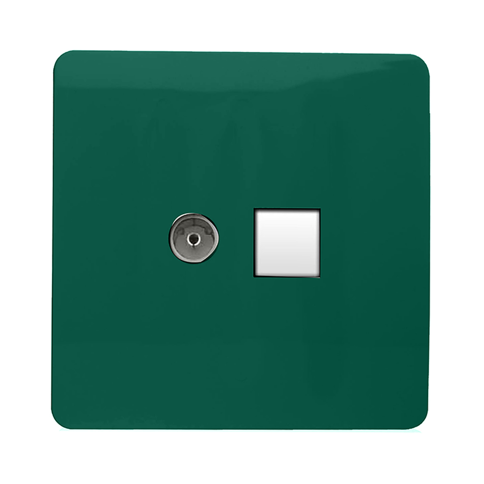 ART-TV+PCDG  TV Co-Axial & PC Ethernet Dark Green